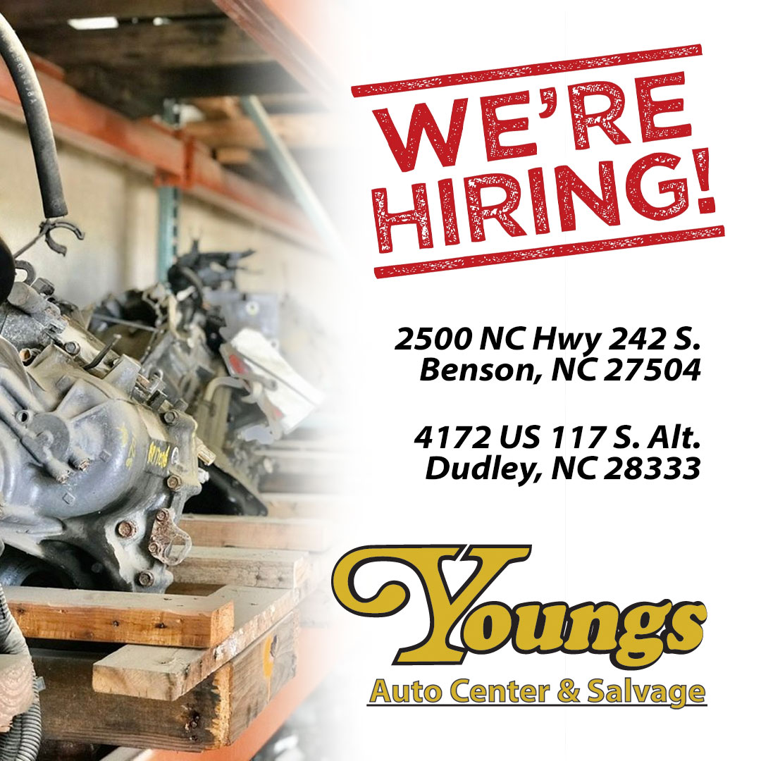Now Hiring! Jobs Youngs Auto Center & Salvage