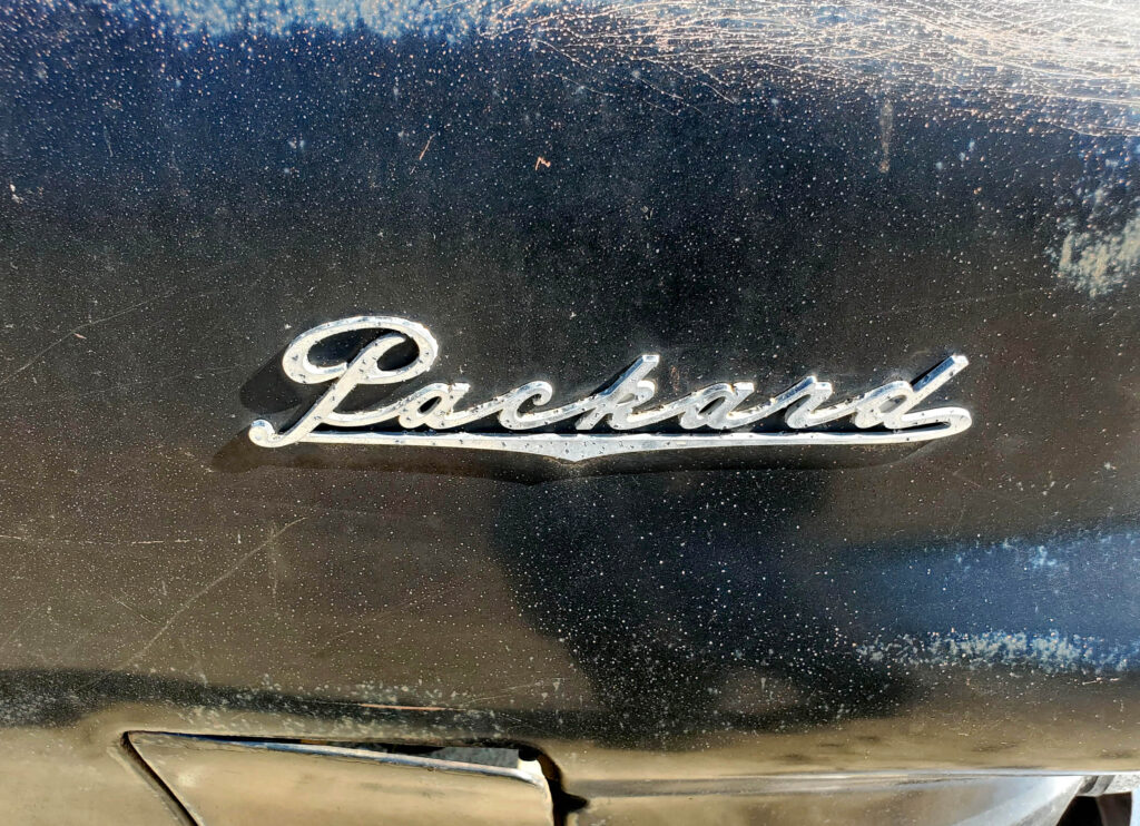 1953 Packard Cavalier badge.