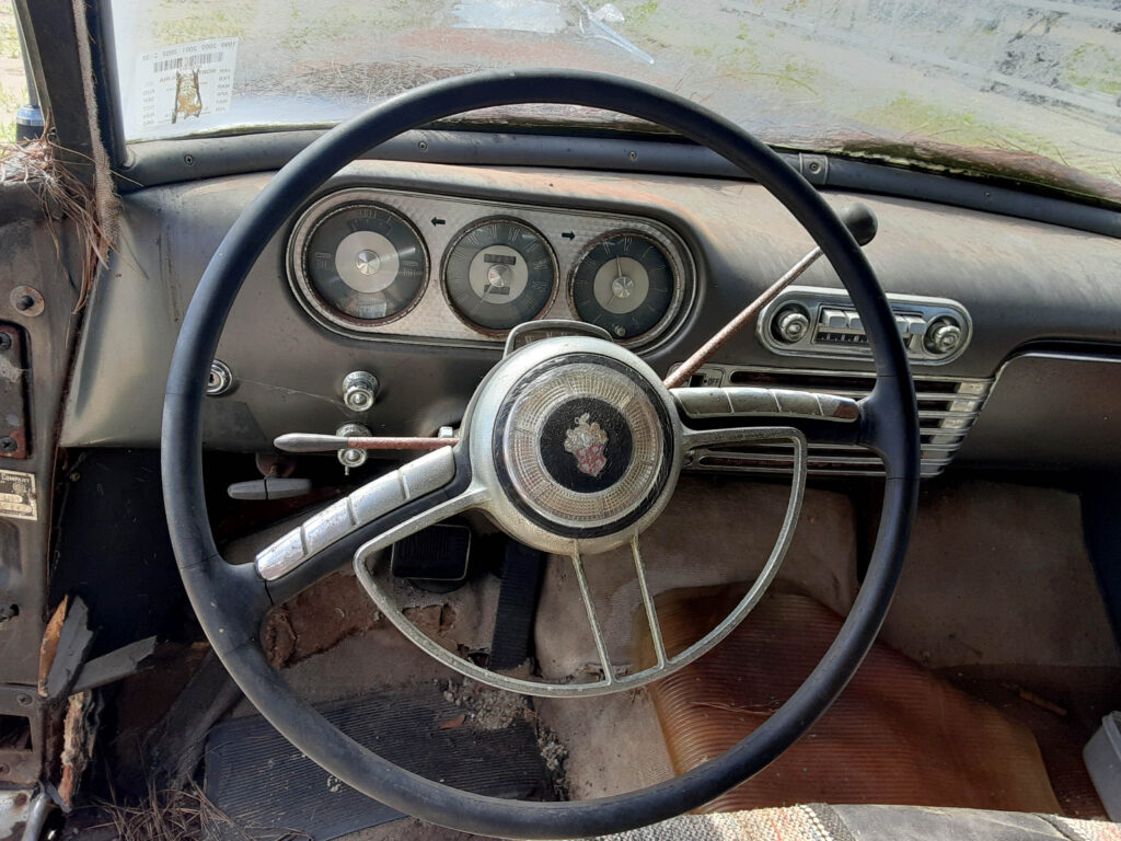 1953 Packard Cavalier steering wheel.